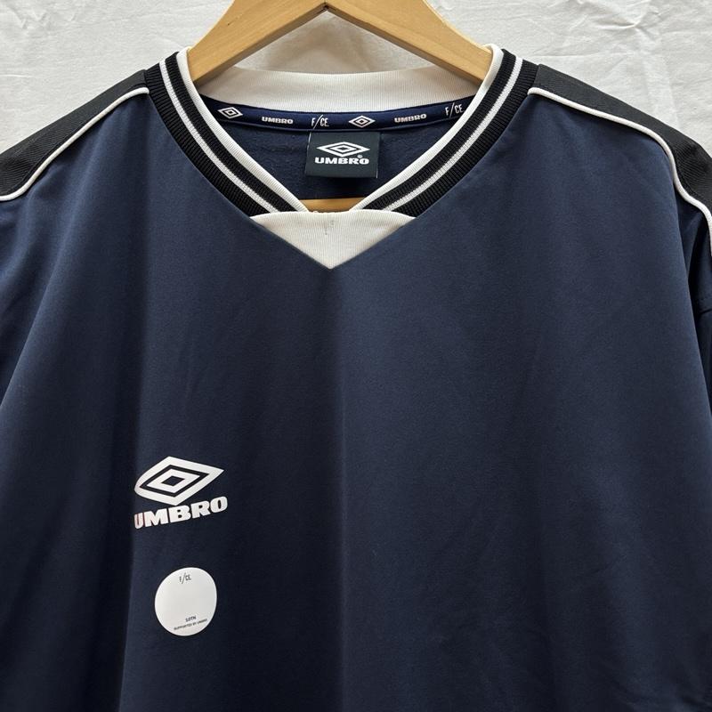 アンブロ UMBRO トレーナー 長袖 ULUQJB55FC F/CE. TEAM JACKET ナイロン トレーナー L 紺 / ネイビー / navy X 黒 / ブラック / black メンズ USED 古着 中古 50162479