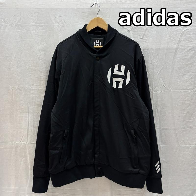 アディダス adidas ジャケット、上着 ジャンパー、ブルゾン DM2864 Harden Varsity Jacket ハーデン バーシティ ジャケット フリースライナー - 黒 / ブラック / black メンズ USED 古着 中古 50162482