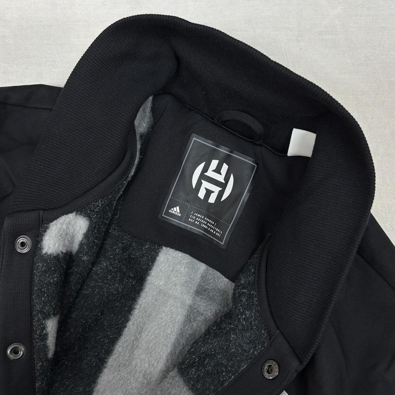 アディダス adidas ジャケット、上着 ジャンパー、ブルゾン DM2864 Harden Varsity Jacket ハーデン バーシティ ジャケット フリースライナー - 黒 / ブラック / black メンズ USED 古着 中古 50162482