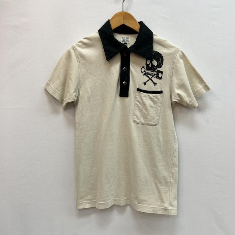 ウエストライド WESTRIDE ポロシャツ 半袖 スカル ウエスタン ポロシャツ 34 アイボリー / アイボリー / メンズ USED 古着 中古 50162485