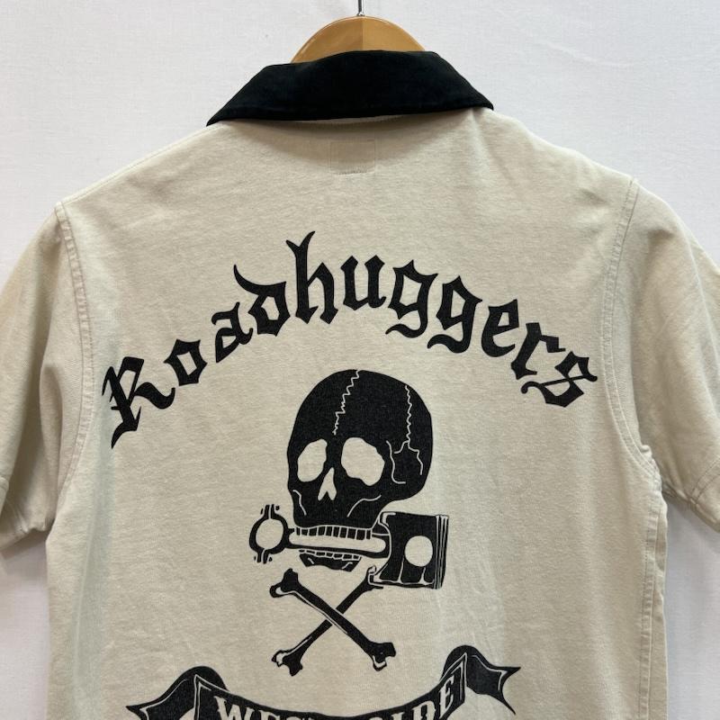 ウエストライド WESTRIDE ポロシャツ 半袖 スカル ウエスタン ポロシャツ 34 アイボリー / アイボリー / メンズ USED 古着 中古 50162485