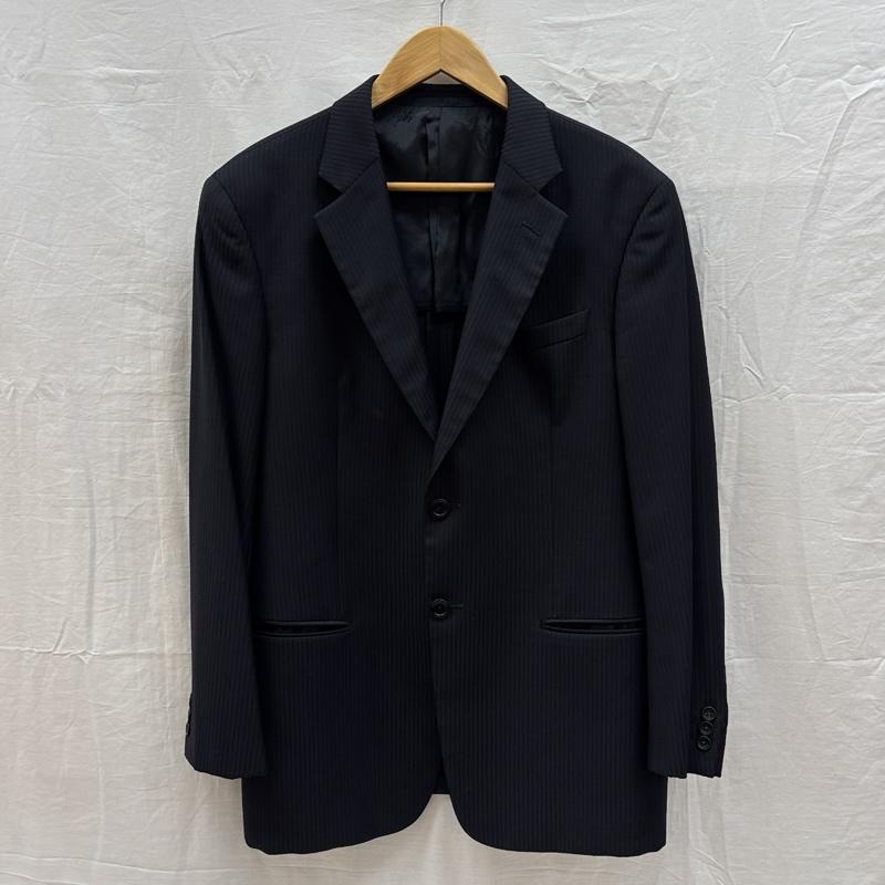 アルマーニコレッツォーニ ARMANI COLLEZIONI ジャケット、上着 ジャケット、ブレザー セットアップ テーラード ジャケット スラックス パンツ ストライプ 50 メンズ USED 古着 中古 50162489
