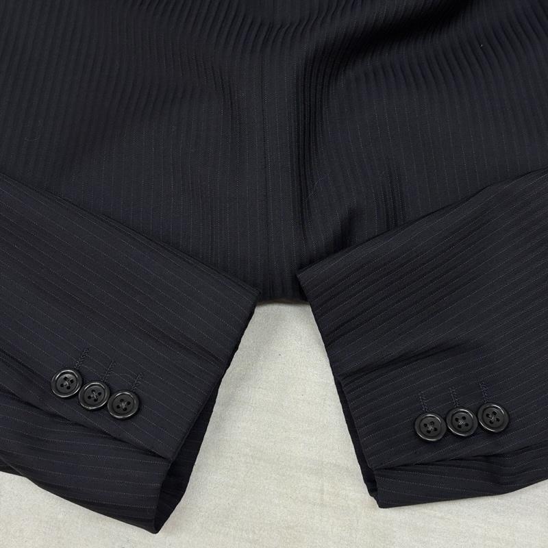 アルマーニコレッツォーニ ARMANI COLLEZIONI ジャケット、上着 ジャケット、ブレザー セットアップ テーラード ジャケット スラックス パンツ ストライプ 50 メンズ USED 古着 中古 50162489