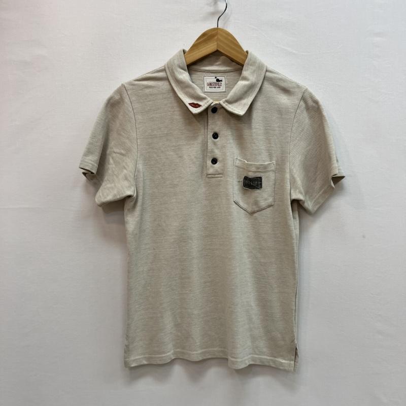 ギャングスタービル GANGSTERVILLE ポロシャツ 半袖 鹿の子 ポロシャツ - ベージュ / ベージュ / beige メンズ USED 古着 中古 50162490