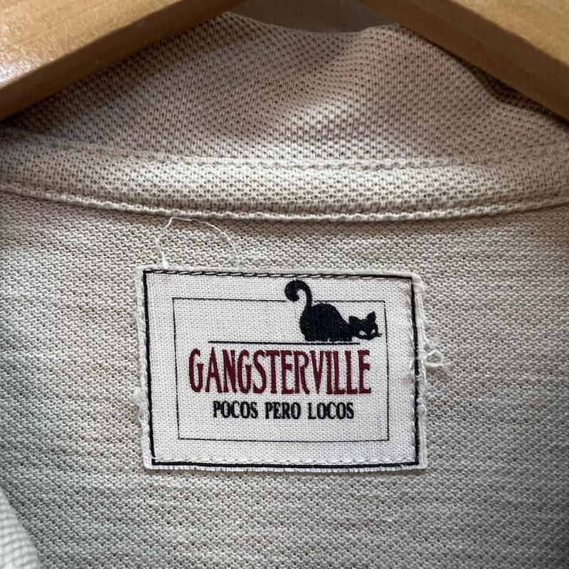 ギャングスタービル GANGSTERVILLE ポロシャツ 半袖 鹿の子 ポロシャツ - ベージュ / ベージュ / beige メンズ USED 古着 中古 50162490
