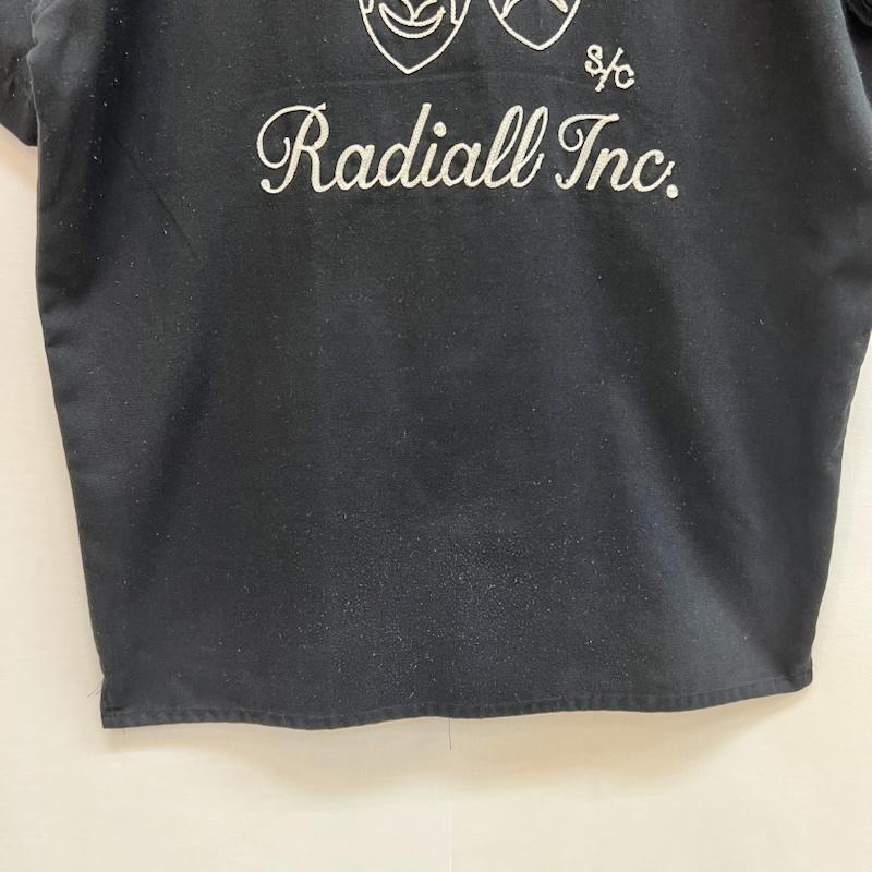 ラディアル RADIALL シャツ、ブラウス 半袖 チェーン刺繍 ワークシャツ 開襟 S 黒 / ブラック / black メンズ USED 古着 中古 50162492