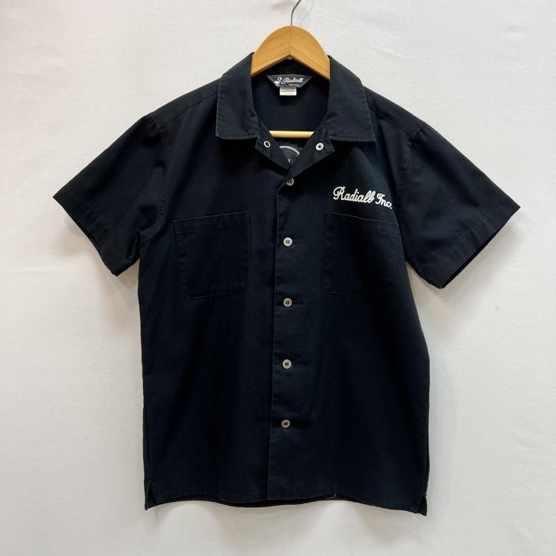 ラディアル RADIALL シャツ、ブラウス 半袖 チェーン刺繍 ワークシャツ 開襟 S 黒 / ブラック / black メンズ USED 古着 中古 50162492