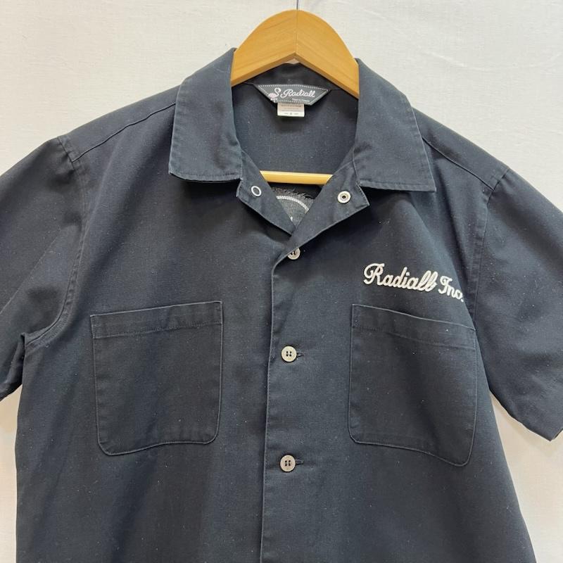 ラディアル RADIALL シャツ、ブラウス 半袖 チェーン刺繍 ワークシャツ 開襟 S 黒 / ブラック / black メンズ USED 古着 中古 50162492