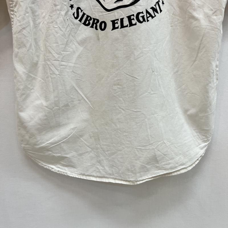 シラノブロス SIRANO BROS. & Co. シャツ、ブラウス 半袖 バックプリント ボタンダウンシャツ S アイボリー / アイボリー / メンズ USED 古着 中古 50162497