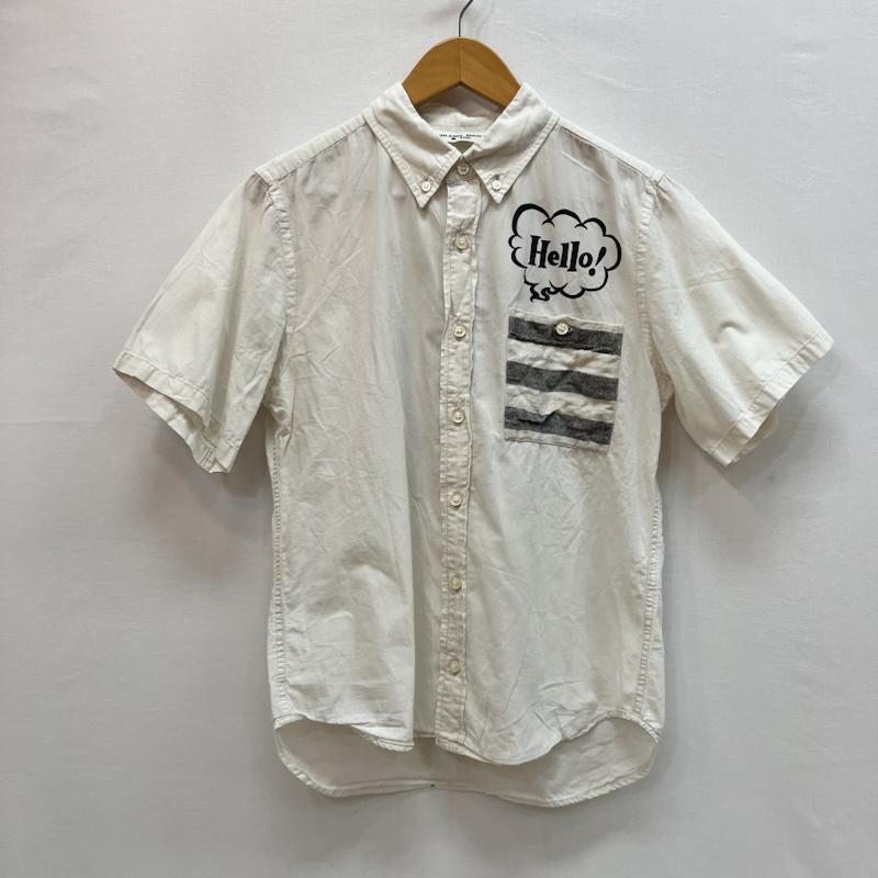 シラノブロス SIRANO BROS. & Co. シャツ、ブラウス 半袖 バックプリント ボタンダウンシャツ S アイボリー / アイボリー / メンズ USED 古着 中古 50162497