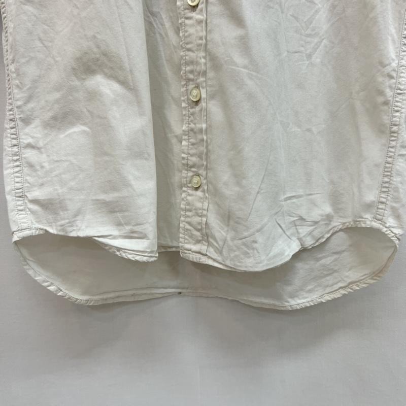 シラノブロス SIRANO BROS. & Co. シャツ、ブラウス 半袖 バックプリント ボタンダウンシャツ S アイボリー / アイボリー / メンズ USED 古着 中古 50162497