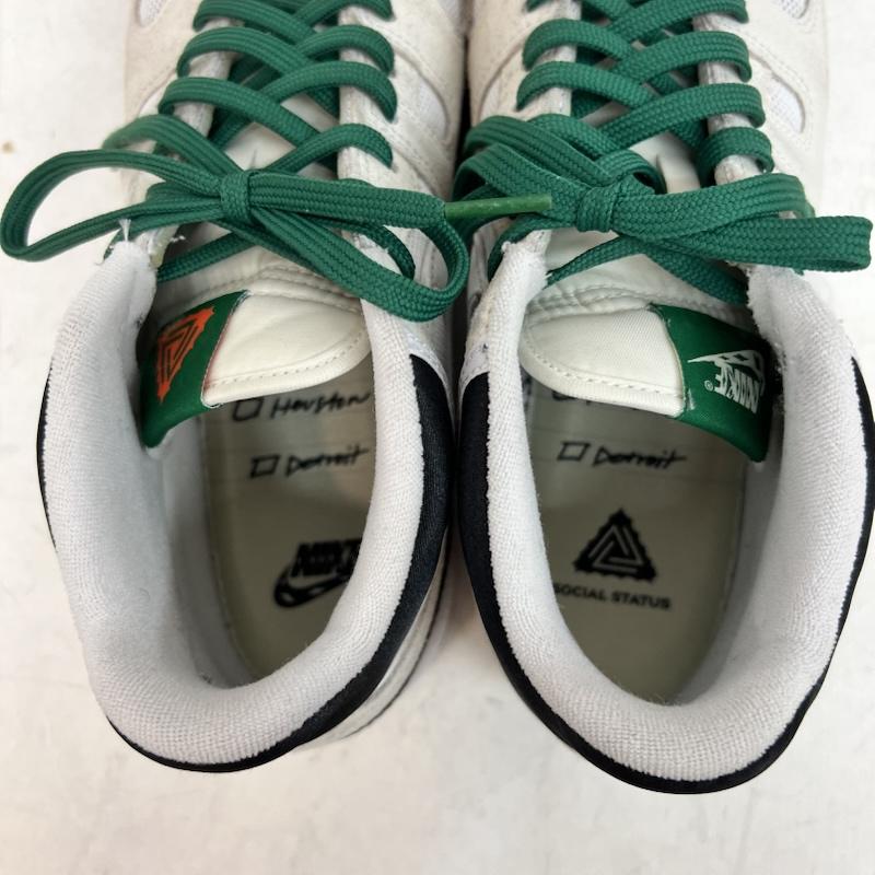 ナイキ NIKE スニーカー スニーカー × SOCIAL STATUS マック アタック DZ4636-100 27.5cm 白 / ホワイト / white X 緑 / グリーン / green メンズ USED 古着 中古 50162502