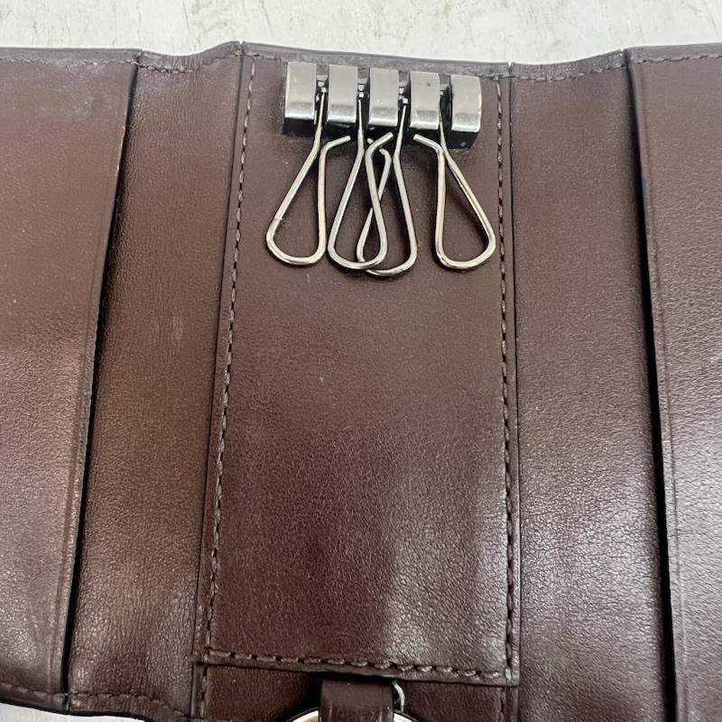 コーチ COACH キーケース キーケース キーケース シグネチャー 型押し レザー F66293 - 茶 / ブラウン / brown メンズ USED 古着 中古 50162506