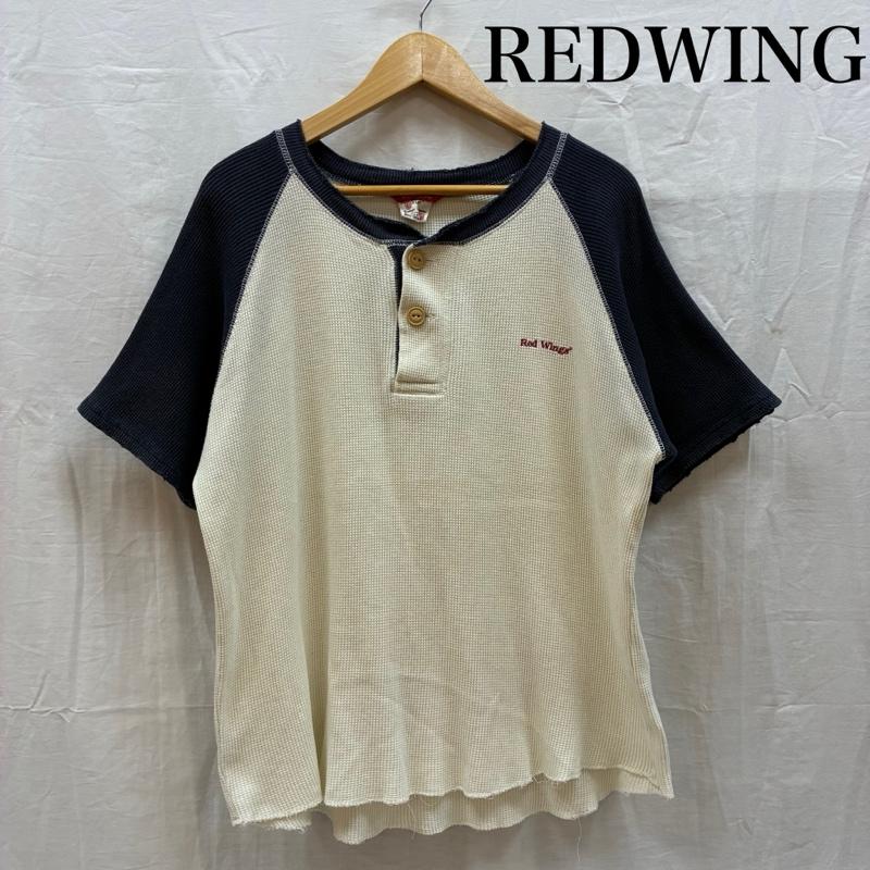 レッドウィング RED WING Tシャツ 半袖 ヘンリーネック ラグラン スリーブ サーマル ワッフル Tシャツ M メンズ USED 古着 中古 50162520