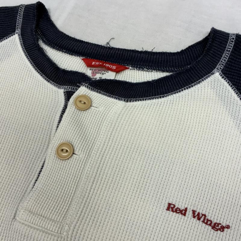 レッドウィング RED WING Tシャツ 半袖 ヘンリーネック ラグラン スリーブ サーマル ワッフル Tシャツ M メンズ USED 古着 中古 50162520