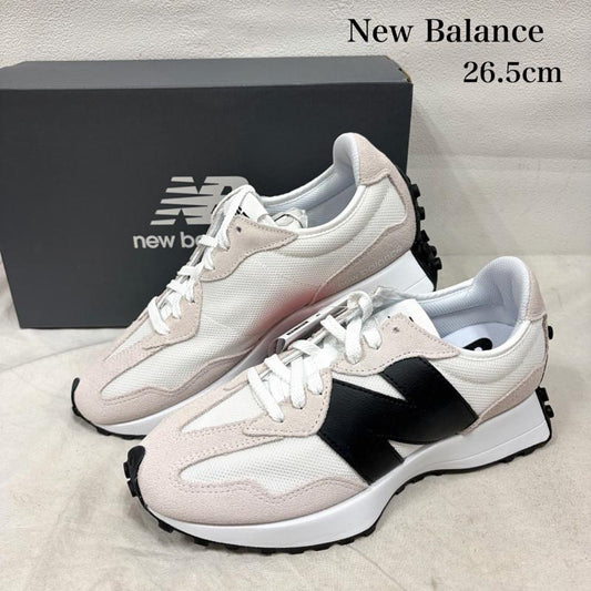 ニューバランス New Balance スニーカー スニーカー MS327CWB レトロ スニーカー ランニング シューズ ラギッドソール 26.5cm ロゴ、文字 白 / ホワイト / white X 黒 / ブラック / black メンズ USED 古着 中古 50162522