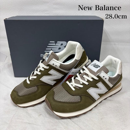 ニューバランス New Balance スニーカー スニーカー U5742RG スウェード メッシュ スニーカー 28.0cm ロゴ、文字 カーキ / カーキ / khaki X ベージュ / ベージュ / beige メンズ USED 古着 中古 50162523
