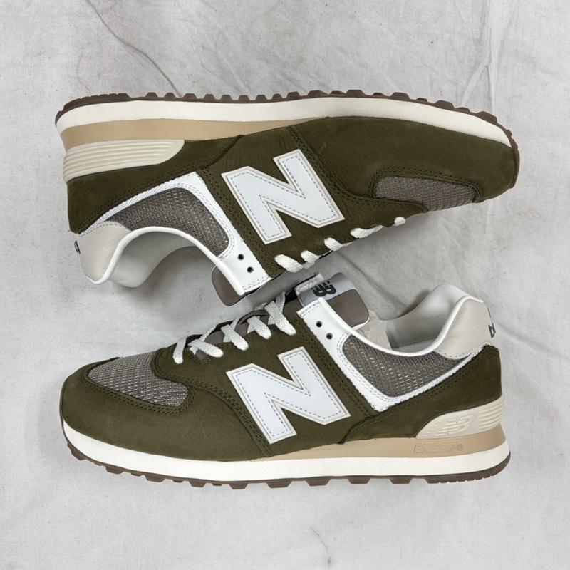 ニューバランス New Balance スニーカー スニーカー U5742RG スウェード メッシュ スニーカー 28.0cm ロゴ、文字 カーキ / カーキ / khaki X ベージュ / ベージュ / beige メンズ USED 古着 中古 50162523