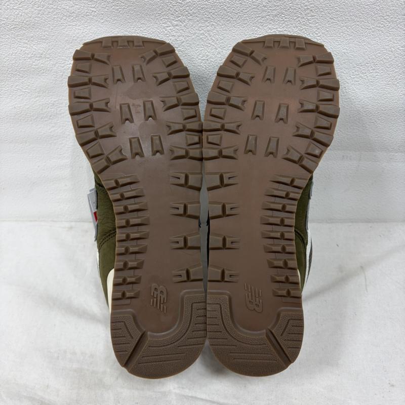 ニューバランス New Balance スニーカー スニーカー U5742RG スウェード メッシュ スニーカー 28.0cm ロゴ、文字 カーキ / カーキ / khaki X ベージュ / ベージュ / beige メンズ USED 古着 中古 50162523