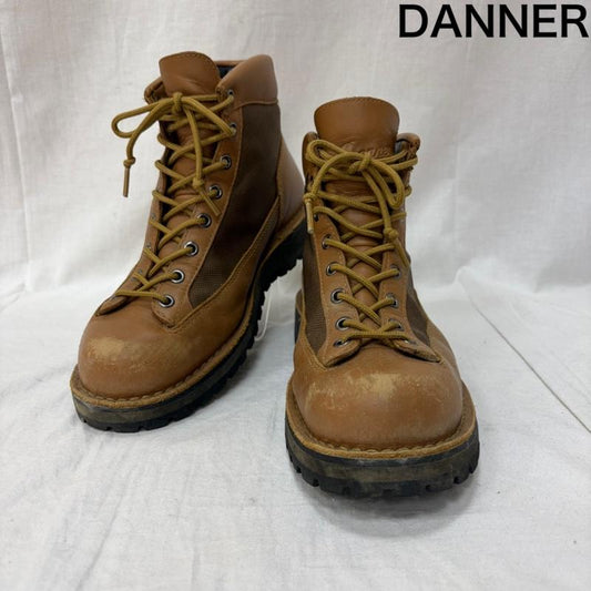 ダナー Danner ブーツ ショートブーツ D121033 ブラウン 茶色 フィールドブーツ ゴアテックス GORE-TEX Vibram ヴィヴラムソール US8/26cm 26.0cm 無地 茶 / ブラウン / brown メンズ USED 古着 中古 50162524