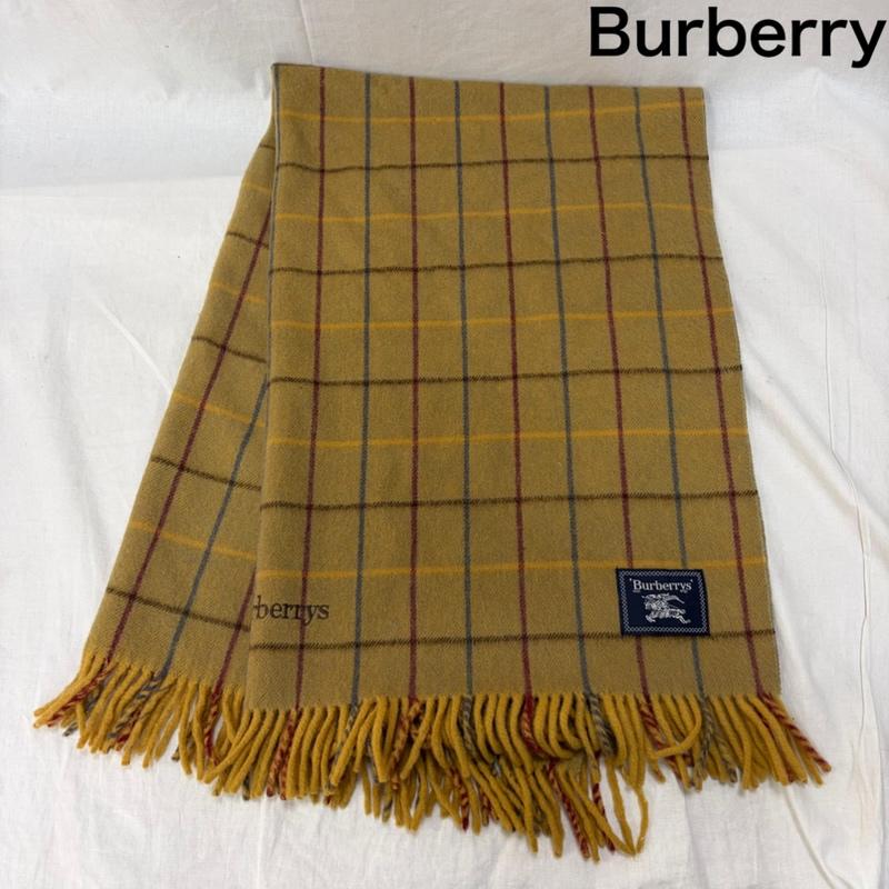 バーバリー BURBERRY ファッション小物 ファッション小物 0156JA64W ブランケット ハウスチェック ウール100％ - チェック ベージュ / ベージュ / beige レディース USED 古着 中古 50162531