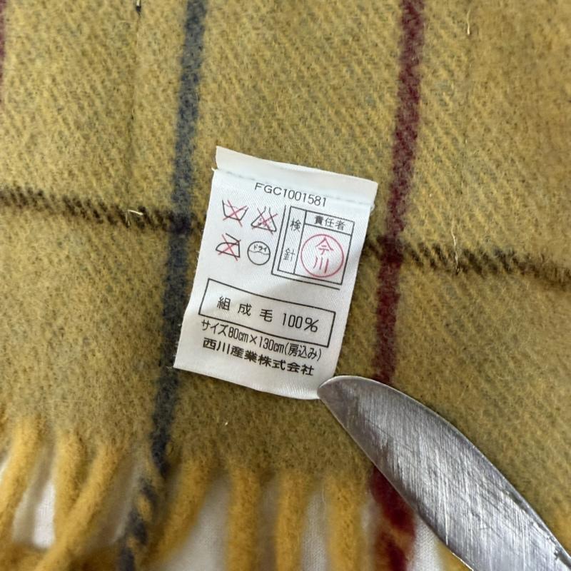 バーバリー BURBERRY ファッション小物 ファッション小物 0156JA64W ブランケット ハウスチェック ウール100％ - チェック ベージュ / ベージュ / beige レディース USED 古着 中古 50162531