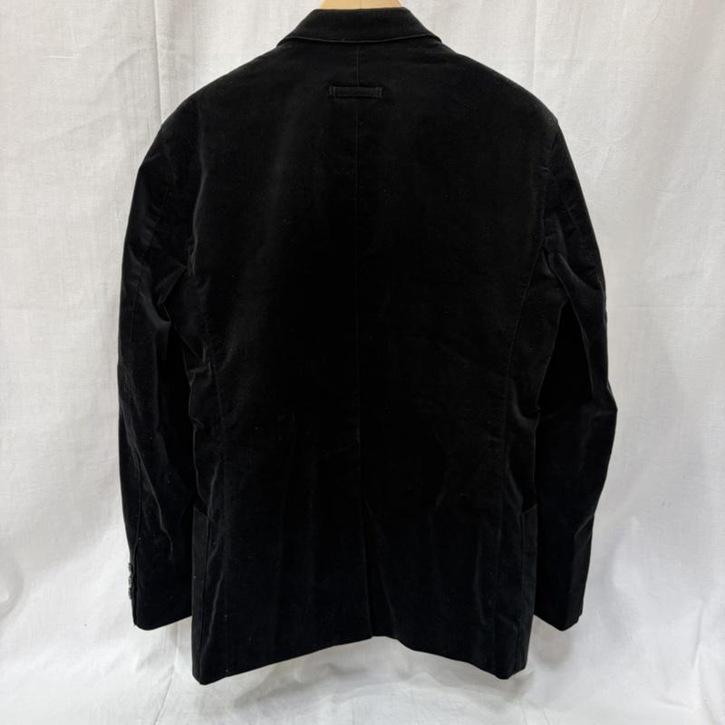 ゴルチエオムオブジェ GAULTIER HOMME objet ジャケット、上着 ジャケット、ブレザー 026-5-CJK-HG SA-0951 ベロア シングル テーラードジャケット 裏地総柄 Black 46 無地 黒 / ブラック / black メンズ USED 古着 中古 50162533