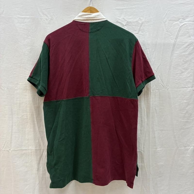 ポロラルフローレン POLO RALPH LAUREN ポロシャツ 半袖 ビッグポニー 刺繍 パネル 切替 ポロシャツ M メンズ USED 古着 中古 50162535
