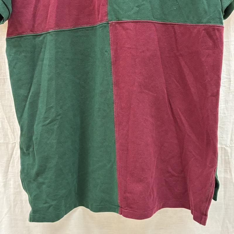 ポロラルフローレン POLO RALPH LAUREN ポロシャツ 半袖 ビッグポニー 刺繍 パネル 切替 ポロシャツ M メンズ USED 古着 中古 50162535