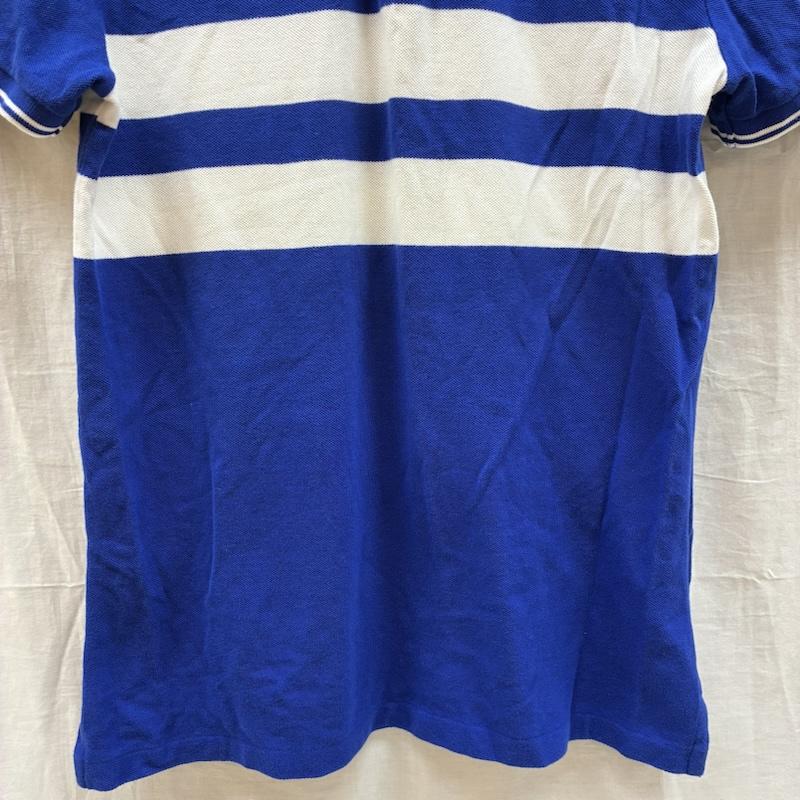 ポロラルフローレン POLO RALPH LAUREN ポロシャツ 半袖 ポニー 刺繍 ボーダー フランス ポロシャツ M メンズ USED 古着 中古 50162536