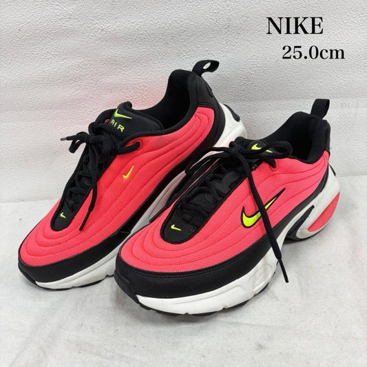 ナイキ NIKE スニーカー スニーカー Air Max Portal エアマックス ポータル HF3053-006 スニーカー 25.0cm ロゴ、文字 桃 / ピンク / pink X 黒 / ブラック / black X 白 / ホワイト / white X 黄緑 / イエローグリーン / メンズ USED 古着 中古 50162538