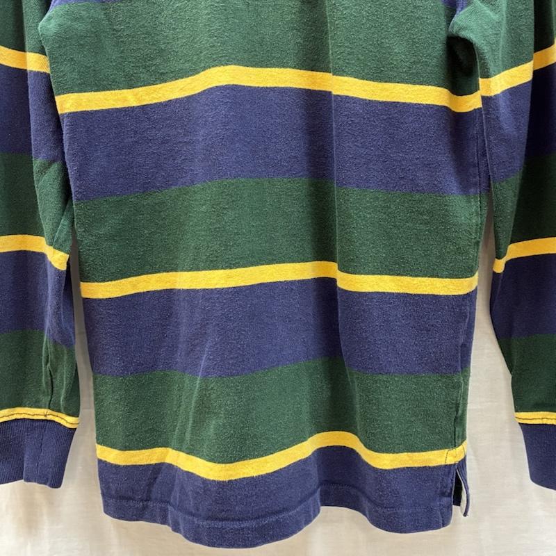 ポロラルフローレン POLO RALPH LAUREN ポロシャツ 長袖 ポニー 刺繍 マルチボーダー ロングスリーブ ポロシャツ XS メンズ USED 古着 中古 50162544