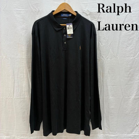 ポロラルフローレン POLO RALPH LAUREN ポロシャツ 長袖 ポニー 刺繍 ロングスリーブ ポロシャツ タグ付き XXL メンズ USED 古着 中古 50162546