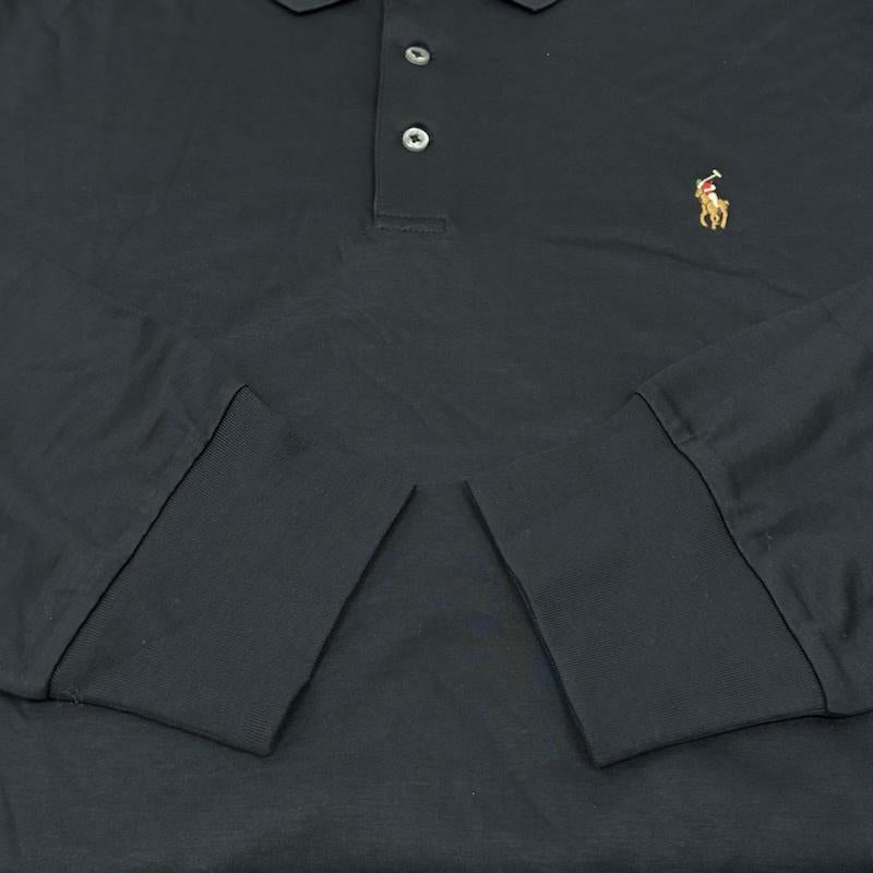 ポロラルフローレン POLO RALPH LAUREN ポロシャツ 長袖 ポニー 刺繍 ロングスリーブ ポロシャツ タグ付き XXL メンズ USED 古着 中古 50162546