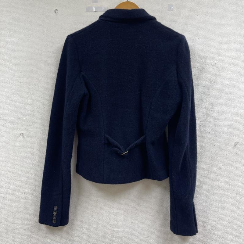 ラルフローレン RALPHLAUREN ジャケット、上着 ジャケット、ブレザー ショート丈 ウール テーラード ジャケット ニット ブレザー XL 紺 / ネイビー / navy レディース USED 古着 中古 50162548