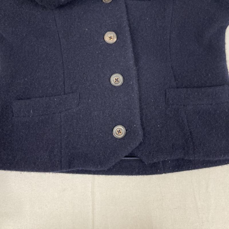 ラルフローレン RALPHLAUREN ジャケット、上着 ジャケット、ブレザー ショート丈 ウール テーラード ジャケット ニット ブレザー XL 紺 / ネイビー / navy レディース USED 古着 中古 50162548
