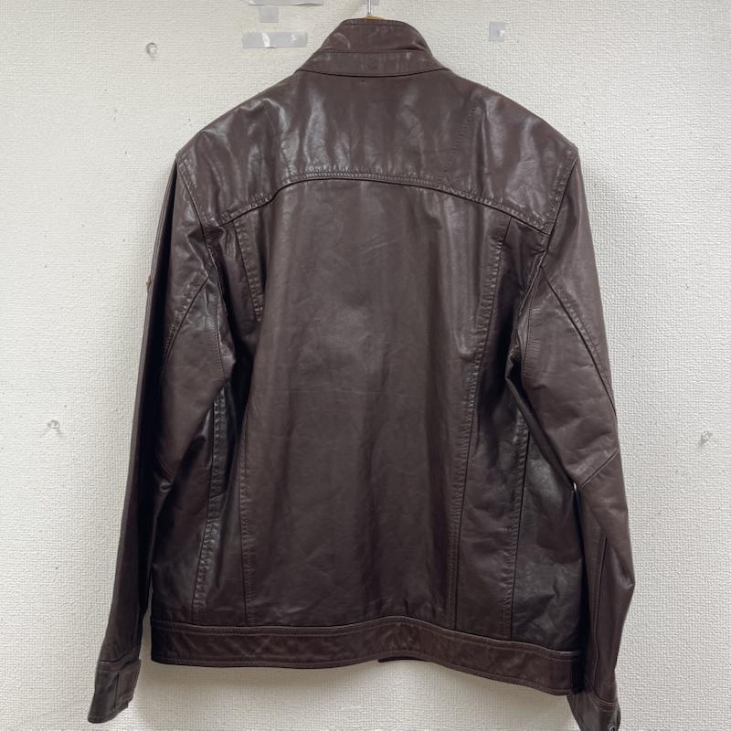 ティンバーランド Timberland ジャケット、上着 レザージャケット SILVER RATED TANNERY 牛革製 裏地チェック レザー ジャケット M ダークブラウン / ダークブラウン / メンズ USED 古着 中古 50162551