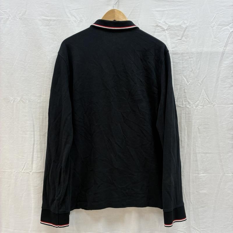 ポロラルフローレン POLO RALPH LAUREN ポロシャツ 長袖 ビッグポニー 刺繍 リブライン ロングスリーブ ポロシャツ L メンズ USED 古着 中古 50162554
