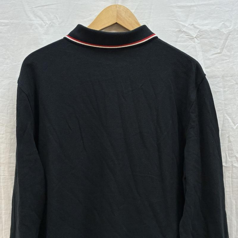 ポロラルフローレン POLO RALPH LAUREN ポロシャツ 長袖 ビッグポニー 刺繍 リブライン ロングスリーブ ポロシャツ L メンズ USED 古着 中古 50162557