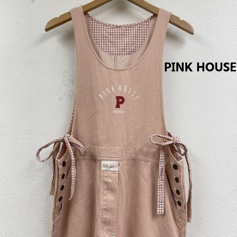 ピンクハウス PINK HOUSE サロペット・オーバーオール サロペット、オーバーオール 日本製 ロゴパッチ 刺繍 サロペット ワンピース ジャンパー スカート 桃 / ピンク / pink レディース USED 古着 中古 50162558