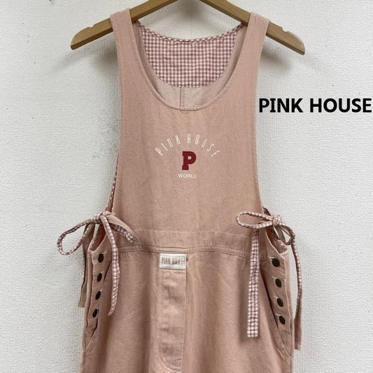 ピンクハウス PINK HOUSE サロペット・オーバーオール サロペット、オーバーオール 日本製 ロゴパッチ 刺繍 サロペット ワンピース ジャンパー スカート 桃 / ピンク / pink レディース USED 古着 中古 50162558