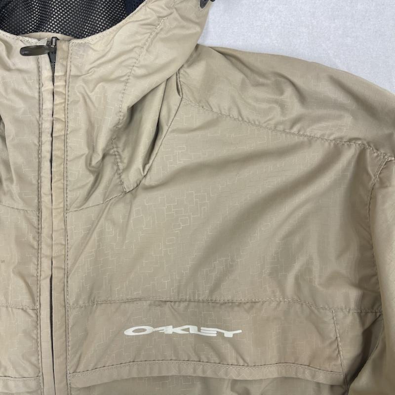 オークリー OAKLEY ジャケット、上着 ジャンパー、ブルゾン 00s FA05 Fuel Load Jacke テックデザイン ナイロン フード ジャケット S ベージュ / ベージュ / beige メンズ USED 古着 中古 50162565