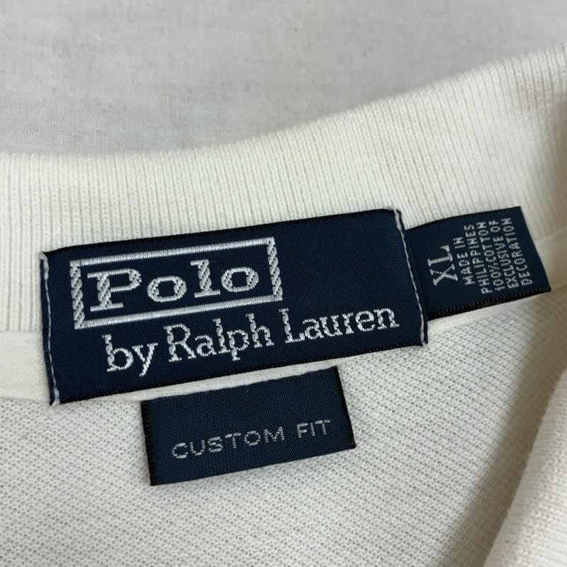 ポロバイラルフローレン Polo by RALPH LAUREN ポロシャツ 長袖 ビッグポニー ナンバリング 刺繍 ロングスリーブ ポロシャツ XL メンズ USED 古着 中古 50162571