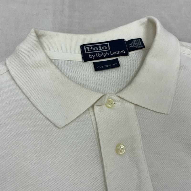 ポロバイラルフローレン Polo by RALPH LAUREN ポロシャツ 長袖 ビッグポニー ナンバリング 刺繍 ロングスリーブ ポロシャツ XL メンズ USED 古着 中古 50162571