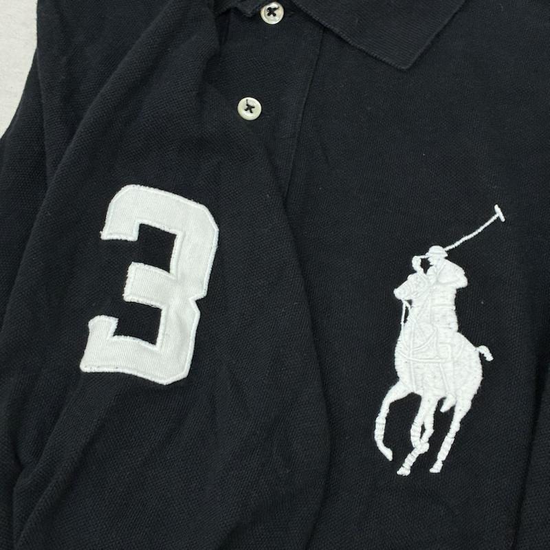 ポロバイラルフローレン Polo by RALPH LAUREN ポロシャツ 長袖 ビッグポニー ナンバリング 刺繍 ロングスリーブ ポロシャツ XL メンズ USED 古着 中古 50162573