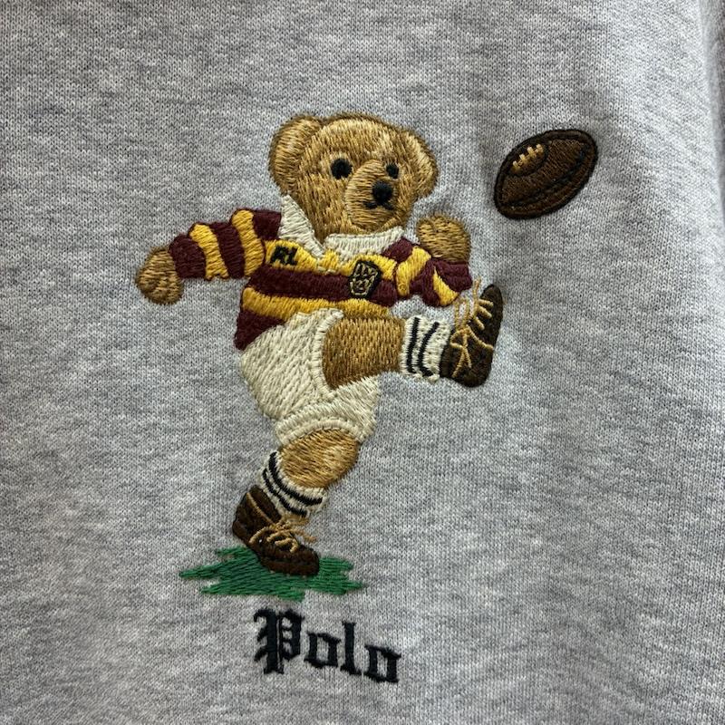 ポロラルフローレン POLO RALPH LAUREN パーカー 長袖 ポロベア ラグビー 刺繍 プルオーバー スウェット パーカー XL メンズ USED 古着 中古 50162575