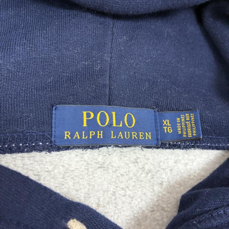 ポロラルフローレン POLO RALPH LAUREN パーカー 長袖 ポロベア ラグビー 刺繍 プルオーバー スウェット パーカー XL メンズ USED 古着 中古 50162575