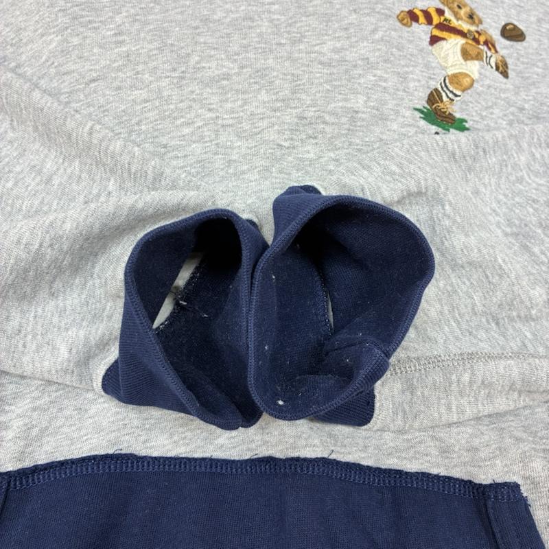 ポロラルフローレン POLO RALPH LAUREN パーカー 長袖 ポロベア ラグビー 刺繍 プルオーバー スウェット パーカー XL メンズ USED 古着 中古 50162575