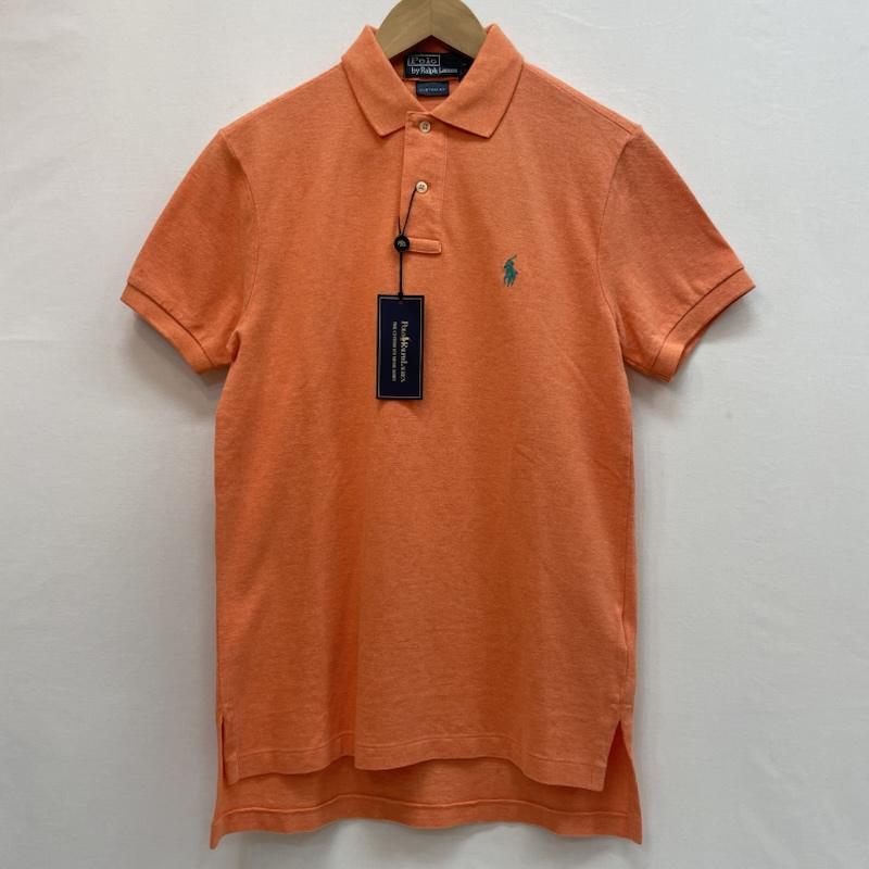 ポロラルフローレン POLO RALPH LAUREN ポロシャツ 半袖 半袖 ポロシャツ胸元 ワンポイント ポニー 刺繍 タグ付き S 無地 X ワンポイント 橙 / オレンジ / orange メンズ USED 古着 中古 50162579