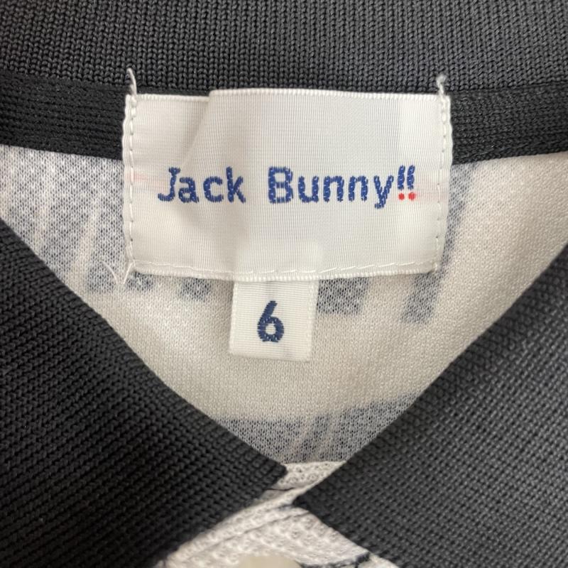 ＵＳＥＤ古着 USED/古着 ポロシャツ 半袖 Jack Bunny!! ジャックバニー 総柄 デザイン モノトーン カラー 半袖 ゴルフ ポロシャツ 6 総柄 黒 / ブラック / black X 白 / ホワイト / white メンズ USED 古着 中古 50162582